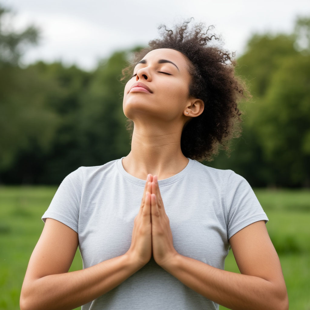 Breathing exercise practice session